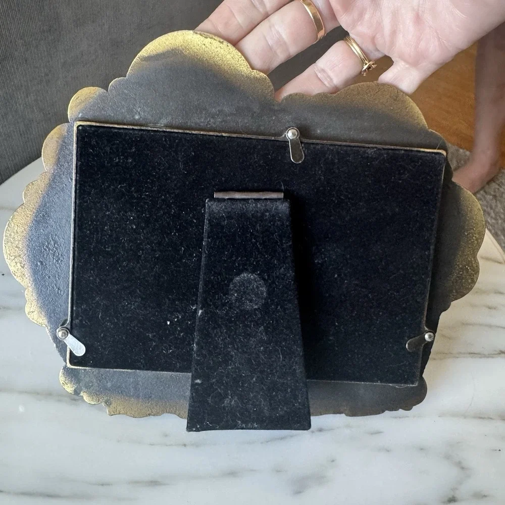 Vintage Bronze Finish Noah's Ark ~ 3D Picture Frame ~ Nursery Decor